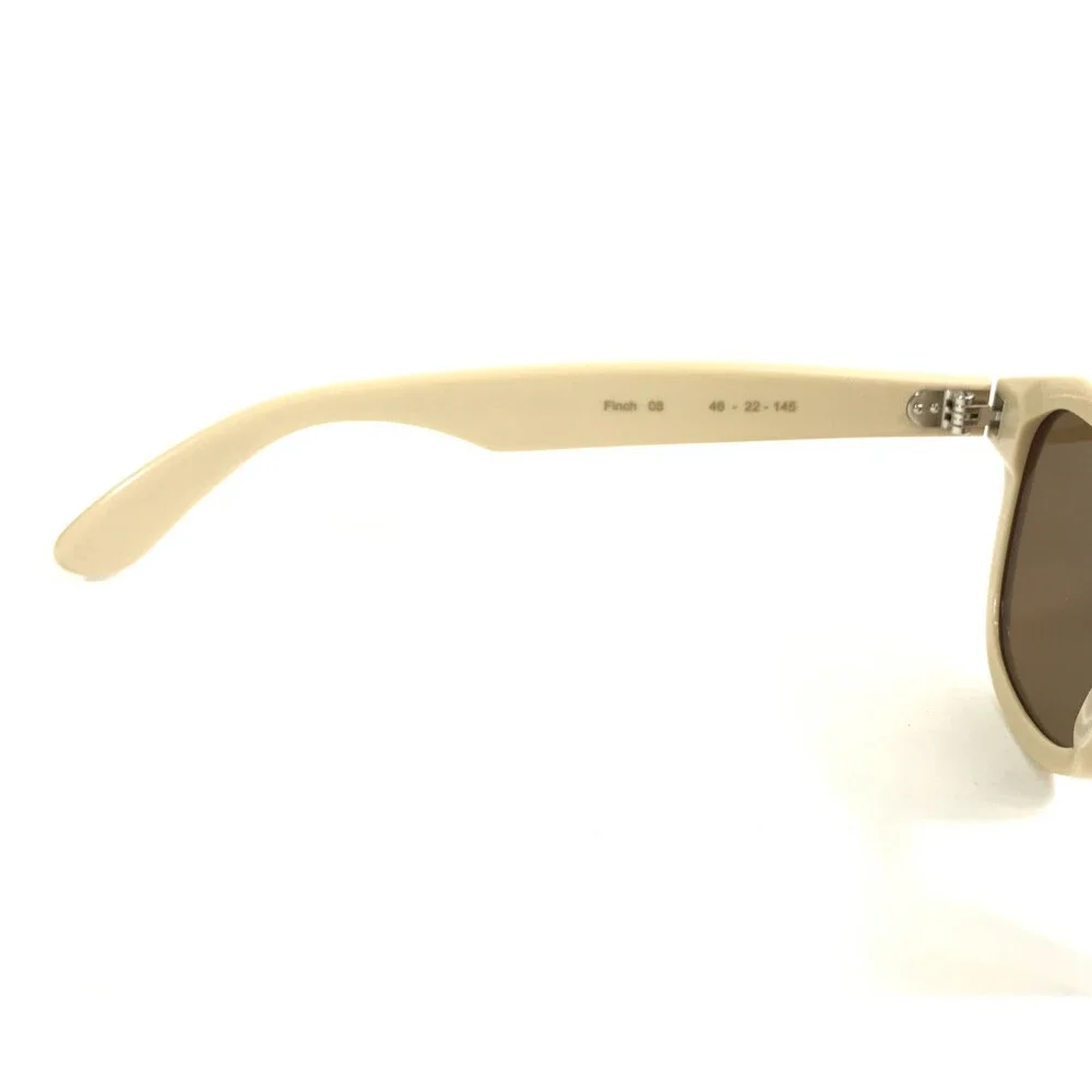 Article One Eyeglasses Frames Finch 08 Beige Cat Eye Frames w/ Dark Brown Lenses